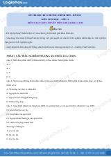 Đề thi học kì 1 Sinh 12 Kết nối tri thức - Đề số 3